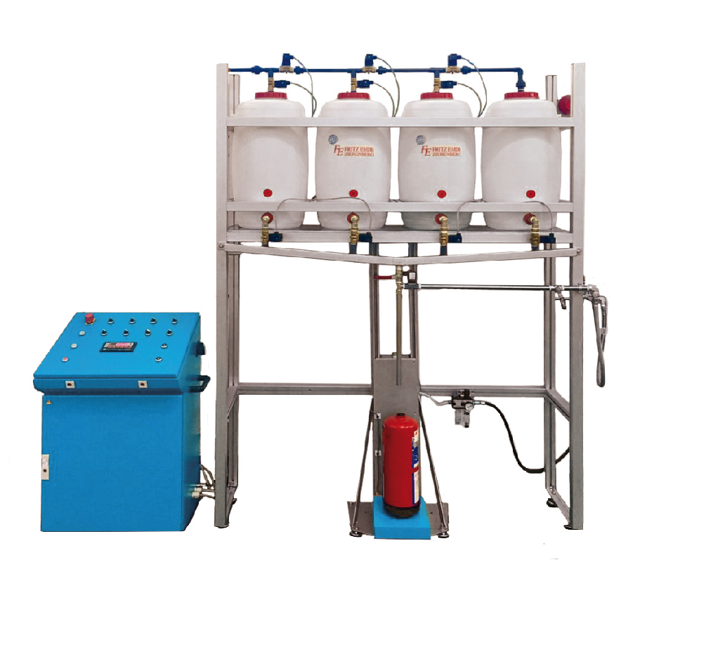 Máquina para el llenado de agua espuma - automática